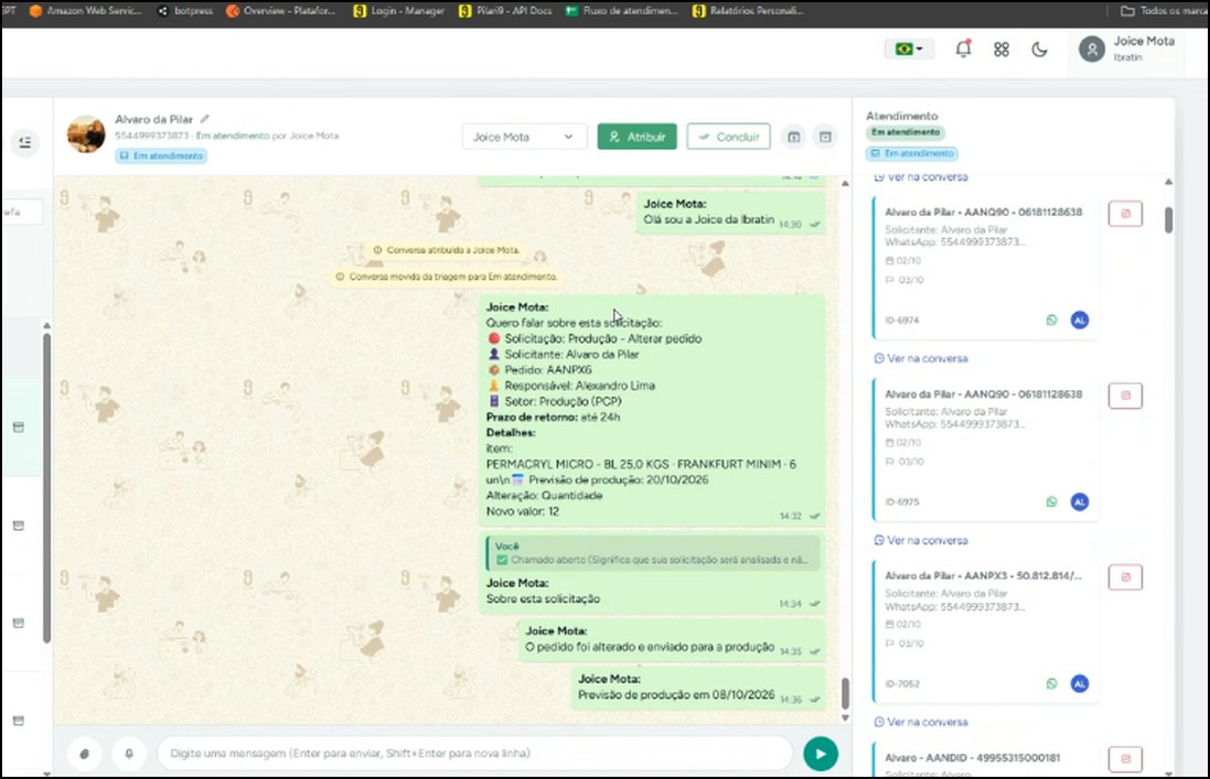 Devolutiva da Joice citando o chamado